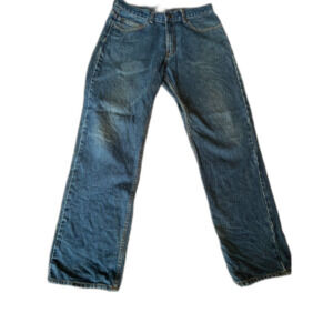 Vintage Y2K Schmidt Workwear Classic Regular Fit Blue Denim Jeans Cotton 34x32